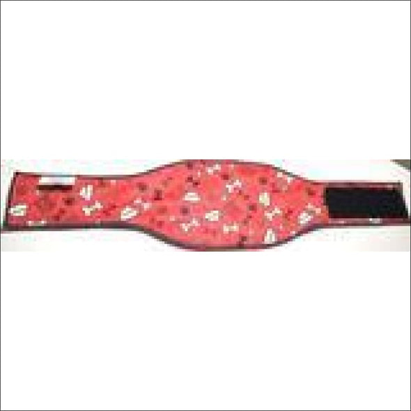 Jack & Jill Male Belly Band –Bones & Bowls Red Style #2 - 