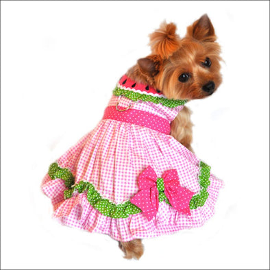 NEW-Doggie Design Watermelon Velcro Dress - Designer Dog 