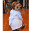 NEW-Doggie DesignWhite Silver Tiara Bathrobe 100% Soft Combed Cotton Terry cloth