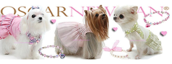 LOVE OSCAR NEWMAN? Designer Puppy Dog Clothes & Pearl Pet Necklace Jewelry!  – Yuppy Puppy Boutique