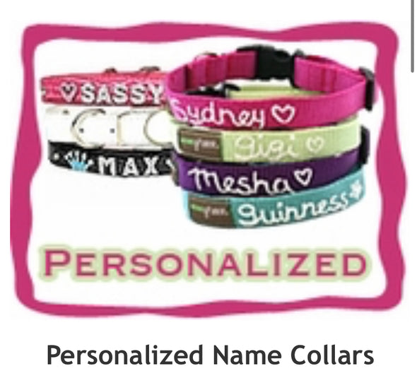 Personalized Name Collars