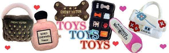 Chewy Vuiton Chic: Parody Designer Plush Dog Toys for Stylish Pups – Haute  Diggity Dog