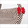 Cuddle Carrier Windsor Check with Nouveau Bow - Red Nouveau 