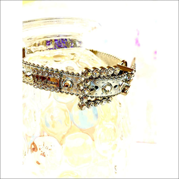 Silver Swarovski Crystals By bb simon - Designer Collars