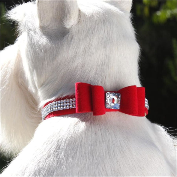 3 Row Giltmore Big Bow 5/8 Collar by Susan Lanci Designs - 