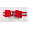 3 Row Giltmore Big Bow 5/8 Collar by Susan Lanci Designs - 