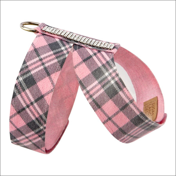 4 Row Giltmore Scotty Tinkie Harness Puppy Pink Plaid by 