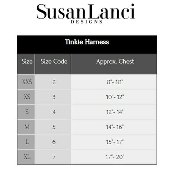 AB Crystal Stellar Big Bow Tinkie Harness by Susan Lanci - 