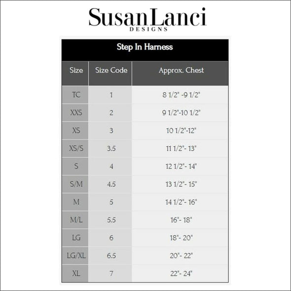 Alexandra Flower Step In Harness by Susan Lanci Designs - 