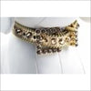 B.B. Simon Dog Collar - Gold Swarovski Crystals - Collars