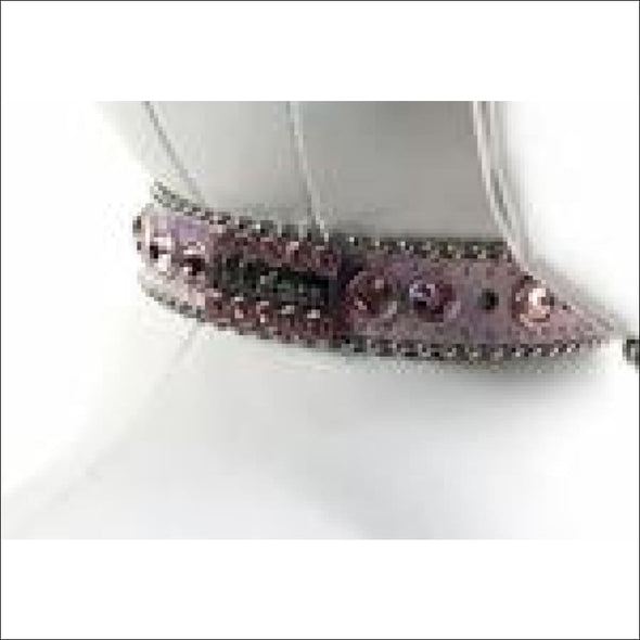 B.B. Simon Dog Collar - Pink Swarovski Crystals - Collars