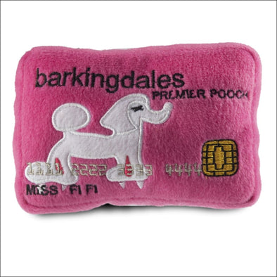 Barkingdales Credit Card Plush Dog Toy By Dog Diggin Designs