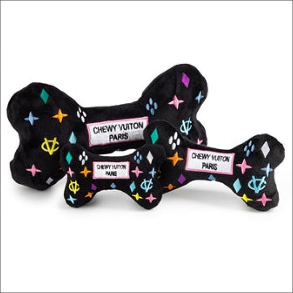 Black Monogram Chewy Vuiton Bone By Haute Diggity Dog - Dog 