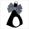 Black & White Houndstooth Nouveau Bow Step In - Pet Collars 