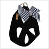 Black & White Houndstooth Nouveau Bow Step In - Pet Collars 