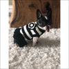 Black & White Sweater Dress By Dallas Dogs - Designer 