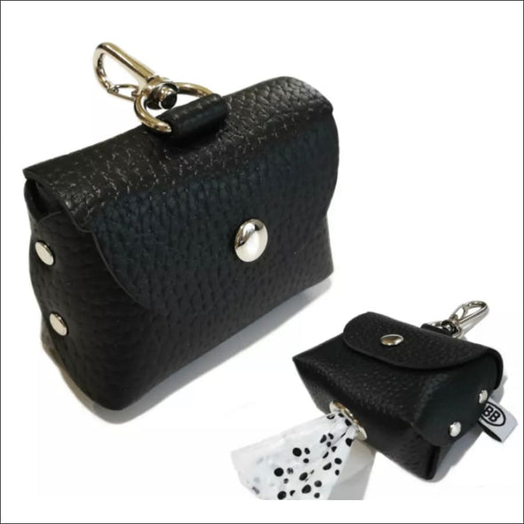 Buddy Belts Premium Leather Poopurse - Pet Waste Bag 