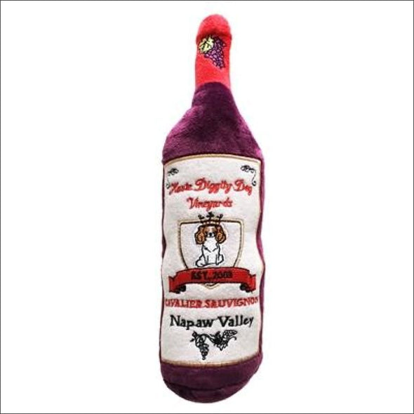 Cavalier Sauvignon Wine Bottle Dog Toy