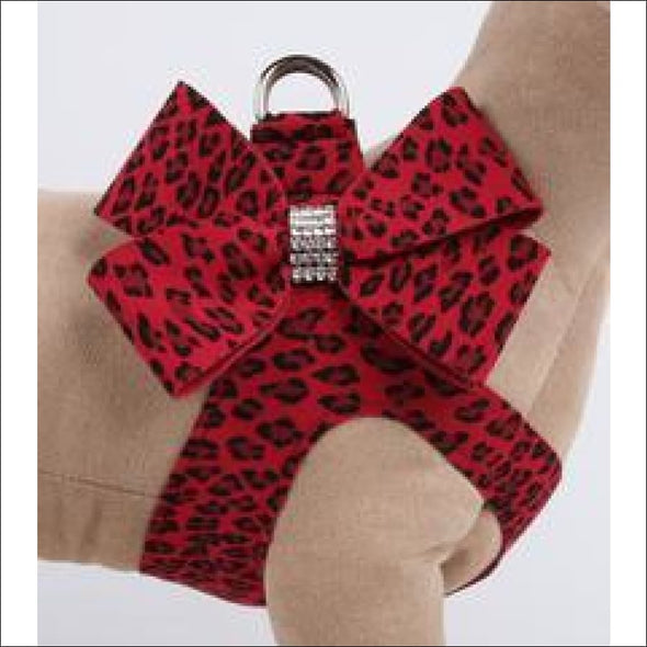 Cheetah Couture Nouveau Bow Step In Harness - Pet Collars & 