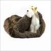 Chocolate Sable with Chocolate Shag Cuddle Cup - Cuddle Cups