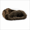 Chocolate Sable with Chocolate Shag Cuddle Cup - Cuddle Cups