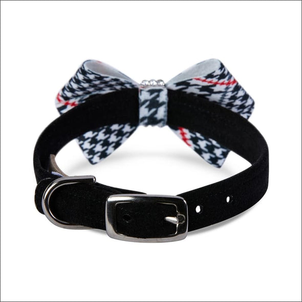 Classic Glen Houndstooth Nouveau Bow Collar