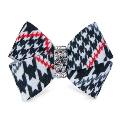 Classic Glen Houndstooth Single Nouveau Bow Hair Bow