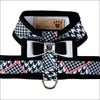 Classic Glen Houndstooth Tinkie Harness with Really Big Bow 