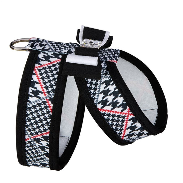 Classic Glen Houndstooth Tinkie Harness with Really Big Bow 