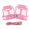 NEW-Doggie Design Pink Cool Mesh Velcro Dog Harness with Leash