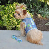 NEW-Doggie Design Cool Mesh Dog Harness with Leash - Catching Waves