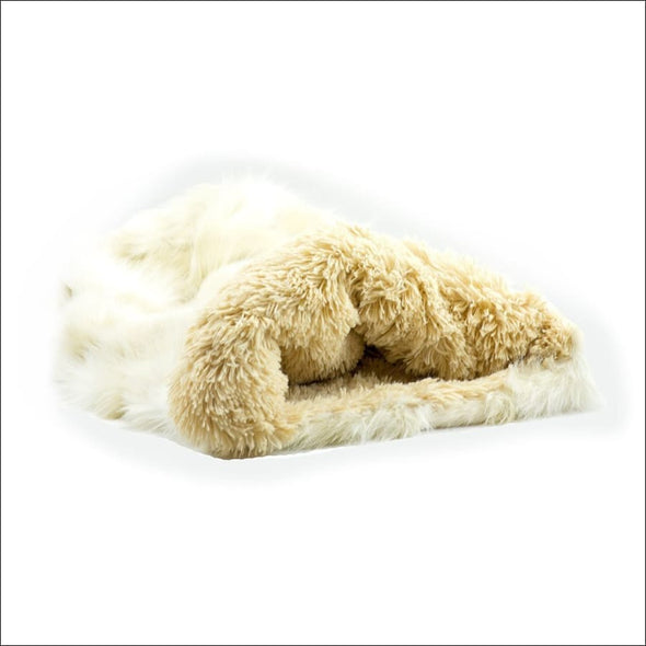 Cream Fox with Camel Shag Cuddle Cup - Cuddle Cups
