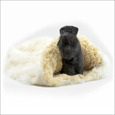 Cream Fox with Camel Shag Cuddle Cup - Cuddle Cups