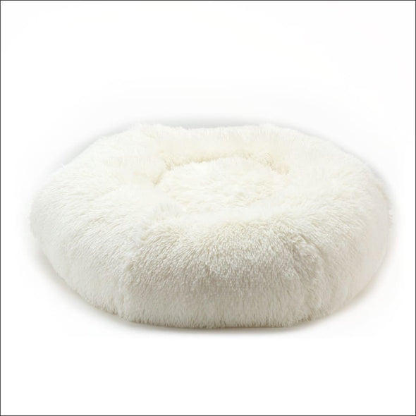 Cream Shag Bed - Beds