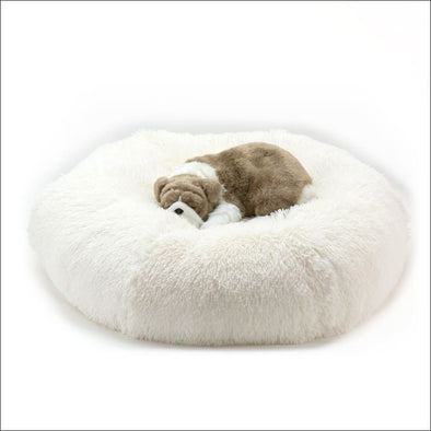 Cream Shag Bed - Beds