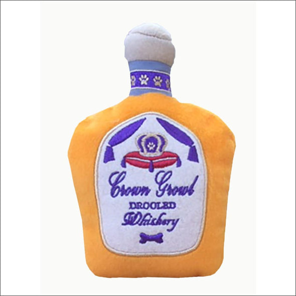 Crown Growl Whisky Dog Toy By Dog Diggin Designs - Designer 