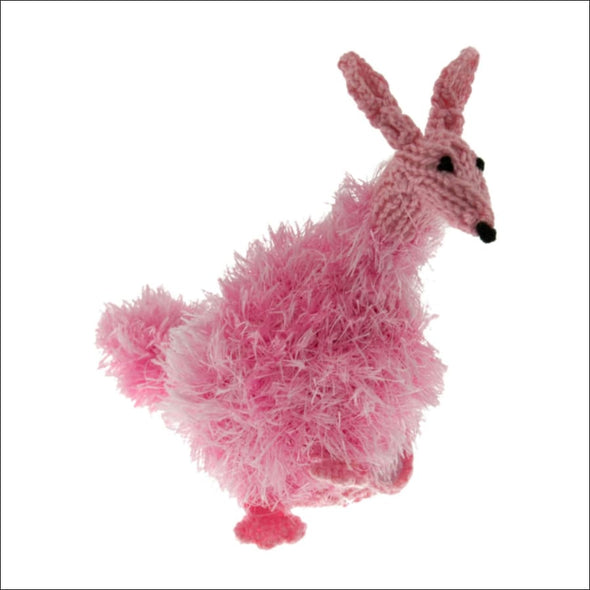 DISCONTINUED KANGAROO – HANDMADE SQUEAKY DOG TOY BY OOMALOO 