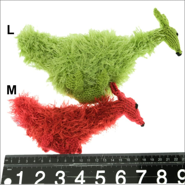 DISCONTINUED KANGAROO – HANDMADE SQUEAKY DOG TOY BY OOMALOO 