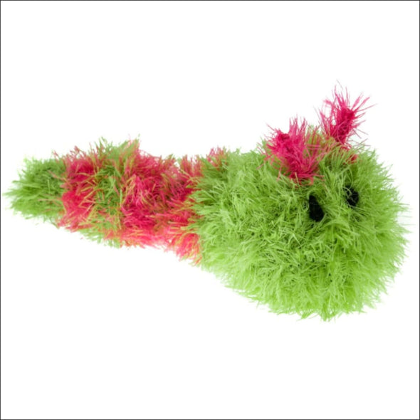 DISCONTINUED-Omaloo Caterpillar-Handmade Squeaky Dog Toy - 