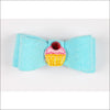 Embroidered Hair Bow - Teacup / Cupcake Tiffi
