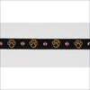 Embroidered Paws Collar with Crystals - 5.5-7 Teacup - 