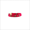 Embroidered Paws Collar with Studs - Collars