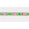 Embroidered Pink Alligators Collar - Collars