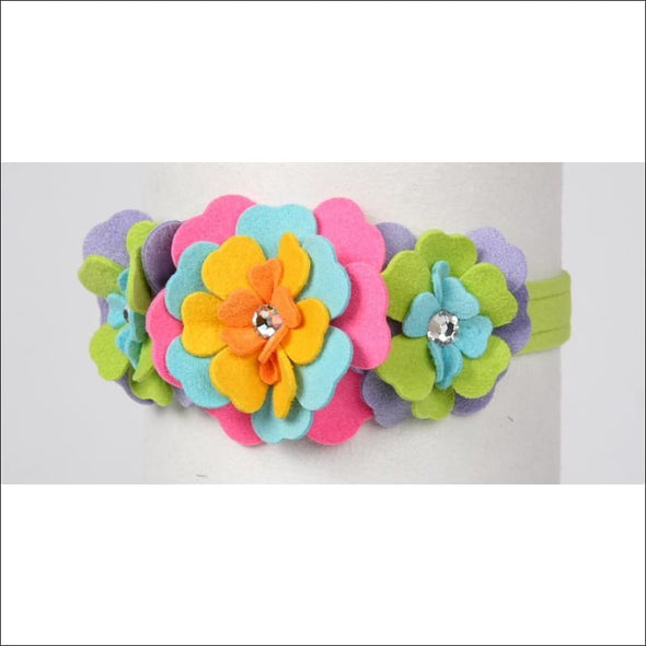 Fantasy Flower Collar - 1/2- Teacup / Kiwi - Collars
