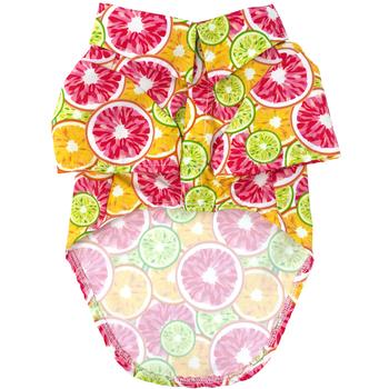 NEW-Doggie Design Hawaiian Camp Shirt - Citrus Slice
