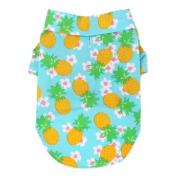 NEW-Doggie Design Pineapple Luau Aloha Camp Shirt