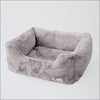 Hello Doggie Luxe Dog Bed: Taupe,Luxe dog beds, brown dog beds,Pet bed, luxury beds,puppy beds, taupe dog beds