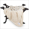 Hello Doggie Rosebud Dog Blanket: Tan - Rosebud Blankets