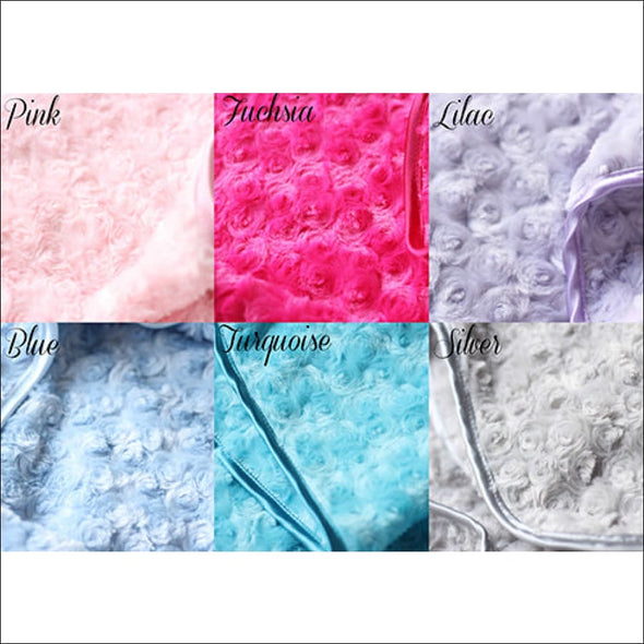 Hello Doggie’Rosebud Dog Blanket: Fuchsia - Rosebud Blankets