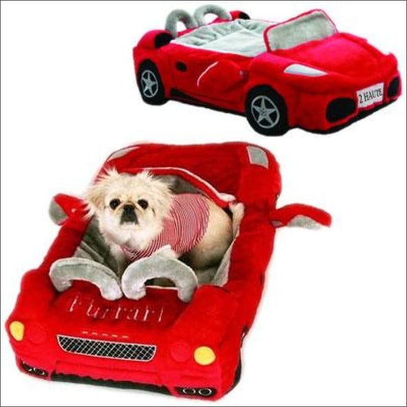 Hot Red Furrari Dog Bed